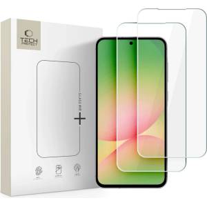Tech-Protect glass fit+ КОМПЛЕКТ 2 ЗАЩИТНИ ТВЪРДИ СТЪКЛА ЗА galaxy a37 / a57 5g, ПРОЗРАЧНИ