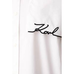 KARL LAGERFELD риза дамска от памук (B4W11015)