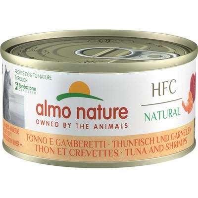 Almo Nature HFC Natural tuňák a krevety 12 x 70 g