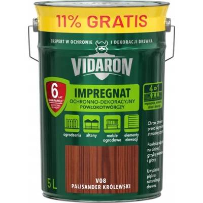 VIDARON IMPREGNACE OCHRANNÁ DEKORATIVNÍ 4v1 PALISANDR KRÁLOVSKÝ V08 5L