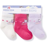 Kikkaboo Бебешки памучни термо чорапи Kikkaboo - Frogs , Pink 1-2 г (31110020030)