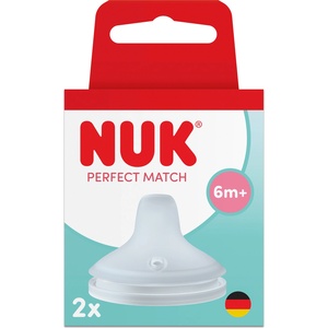 Nuk Perfect Match силиконов накрайник за сок, 6+ мес. , 2 бр (10256514)