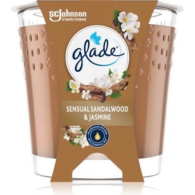 Glade Sensual Sandalwood & Jasmine ароматна свещ 112 гр