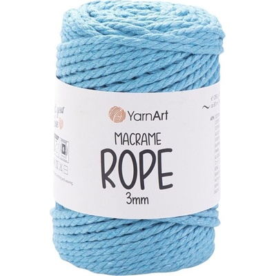 YARNART Macrame Rope 3 mm 3 mm 63 m 763 Blue юта (Macrame Rope 3 mm 763)