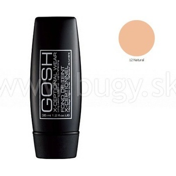 Gosh X-Ceptional Wear make-up jemný make-up Natural 12 35 ml