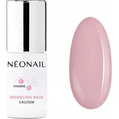 NEONAIL Báze hybridní Světle růžová MODELING BASE CALCIUM NEUTRAL PINK 7,2 ml