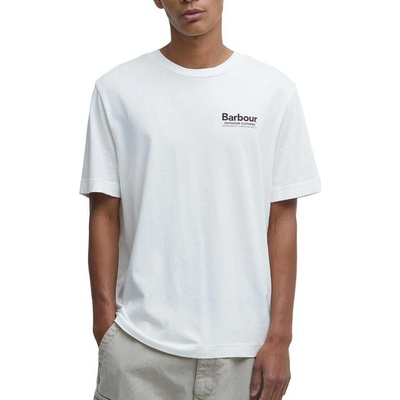 Tričko s potiskem na zádech Barbour Thornley Relaxed Graphic T-Shirt Whisper White