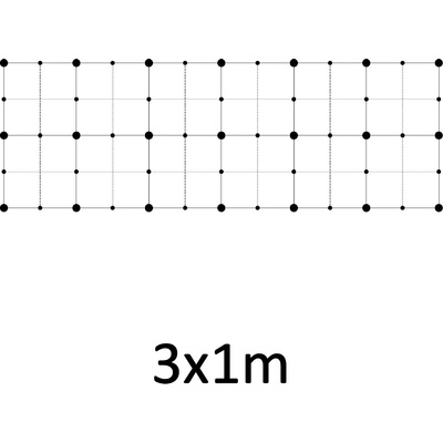 Montážna sada pre zelenú stenu - nerez, rozmer 3 x 1 m