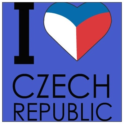 Plakát čtverec Ikea kompatibilní I love Czech republic