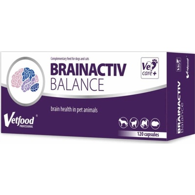 Vetfood Brain Activ Balance doplňky stravy a kočky 120 ks