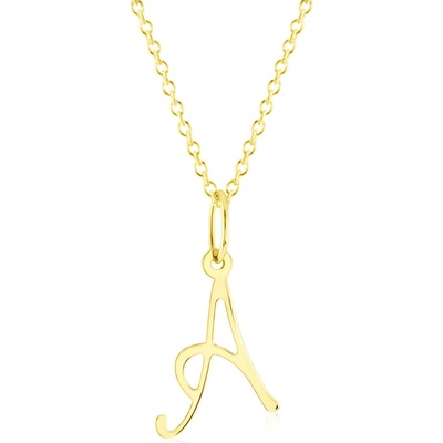 Gemmax Zlatý řetízek s písmenem „A“ GUSYN-42591-36261