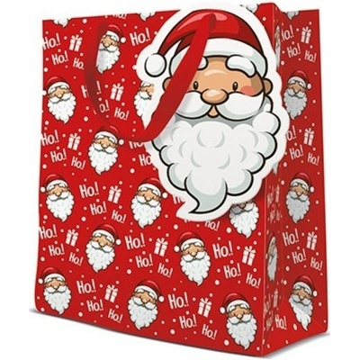 PAW AGB2012403 Ho Ho Ho, vianočná darčeková taška, rozmer 20x25x10cm, veľkosť MEDIUM