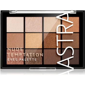 Astra Make-Up Palette The Temptation палитра от сенки за очи цвят Nude Temptation 15 гр