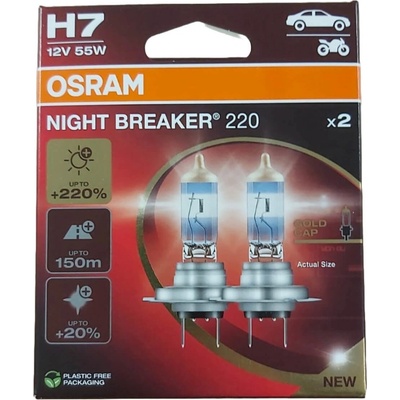 Osram Night Breaker Laser H7 PX26d 12V 55W 64210NB220 2ks