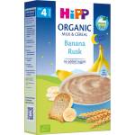 Hipp БИО млечна каша "Лека нощ" с банан и сухар 4м+ 250г
