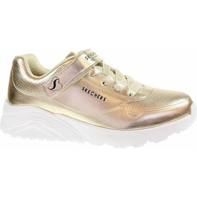Skechers Uno Lite Chrome Steps biela hnedá krémová