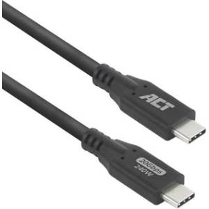 ACT Кабел USB-C - USB-C, 2 м / USB4, 20Gbps, 240W (EWENT-ACT-CAB-AC7422) - pcbuild
