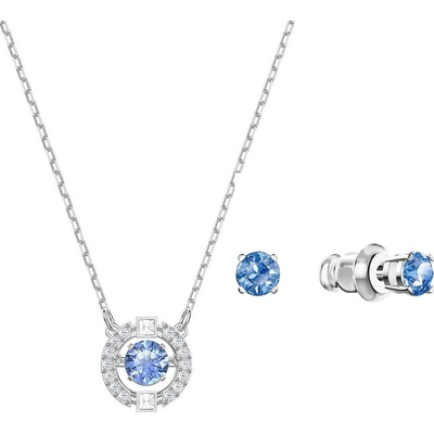 Swarovski souprava šperků s modrými krystaly sparkling dance 5480485 – Zboží Dáma
