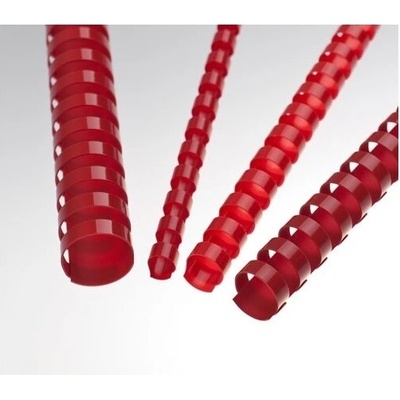 Eurosupplies plastový A4, 8mm, červený 100ks