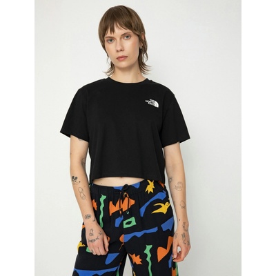 The North Face W Simple Dome Cropped Slim Tee dámske NF0A87U4JK31 čierna