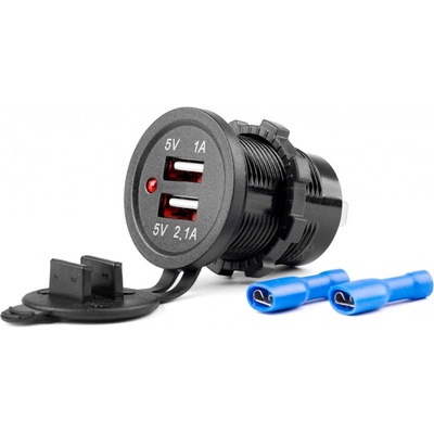 Nabíječka 2xUSB 12/24V MOD-03 AMiO-02853