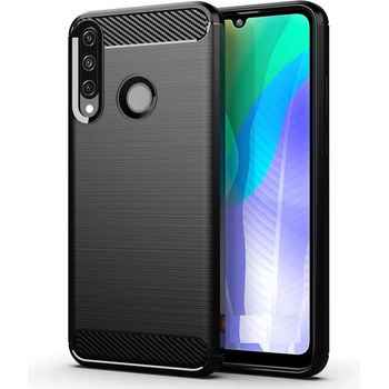 Forcell Противоударен Силиконов Калъф за SAMSUNG A20S, FORCELL Carbon Case, Черен (5903396031045)