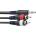Stagg Кабел мини жак - два чинча Stagg SYC3/MPSB2CM E 3 метра
