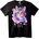 NOONEBRAND Тениска Шарена Котка Изкуство - 2XL, White