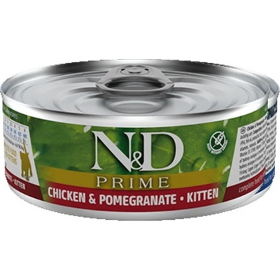 N&D Prime Cat Chicken& Pomegranate Kitten за подрастващи котенца - 0.07кг