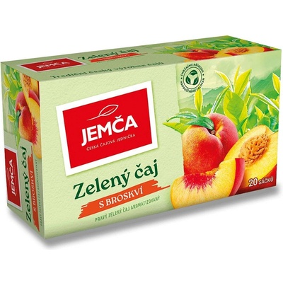 Jemča Zelený čaj s broskví 20 x 1,5 g