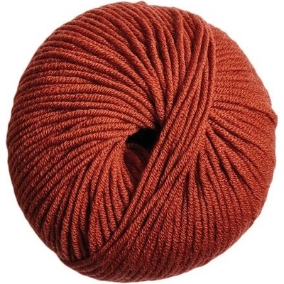 100% vlněná příze merino WOOLLY 5 od DMC 50g, rezavá