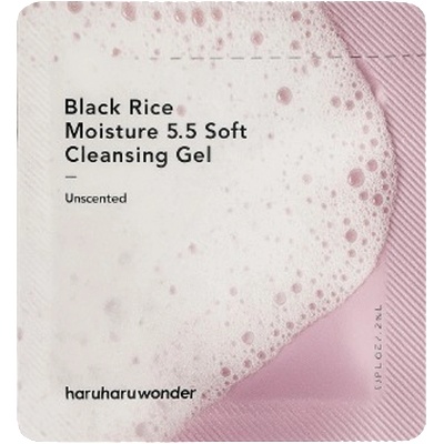 haruharu wonder Black Rice Moisture 5.5 Soft Cleansing Gel (sample) - Хидратиращ Почистващ Гел с 5, 5 PH 2мл (sample)