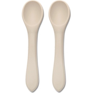 Lorelli Силиконови лъжички Lorelli - Natural, 2 броя, Beige (10230690005) - kindermarket