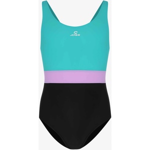 JOSS Цял бански Girl's Color-Block Swimsuit (136599-BU)