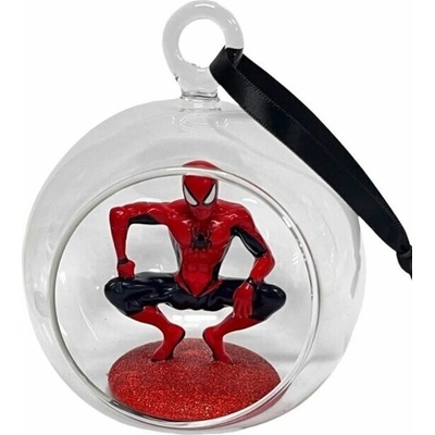 Christmas Inspiration Marvel Sklenená otvorená guľa 3D figúrka Spider Man