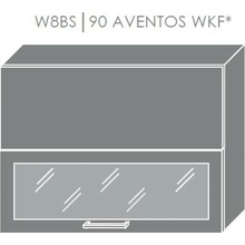 ArtExt Kuchynská linka Brerra - lesk Horná skrinka W8BS/90 AVENTOS WKF/ rám vo farbe dvierok / korpus grey, lava, biela (ŠxVxH) 90 x 72 x 32,5 cm