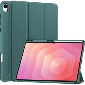 Techsuit Калъф Techsuit Flex Trifold (с държач за писалка) - Samsung Galaxy Tab S12 Plus - Зелен