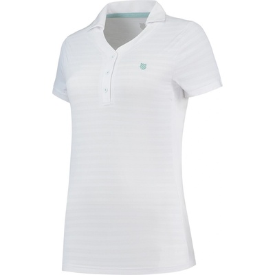 K Swiss Блуза с яка K Swiss Women's Short-Sleeve Performance Polo Shirt - White