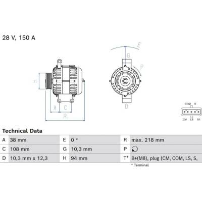Alternátor BOSCH 0 986 084 280 (0986084280)