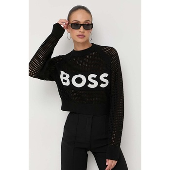 HUGO BOSS Пуловер boss дамски в черно от лека материя (50494137)