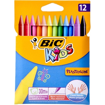 Plastidecor Voskovky 12 farieb Bic