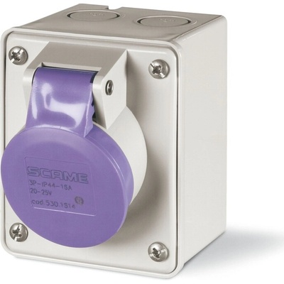 SCAME 16A 2P+E 20-25 V IP44 530.1614