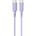 Lemontti Liquid Silicon Type-C към Type-C кабел, PD 60W, 1.2 м, лилав (LEMCPSTCF60M)