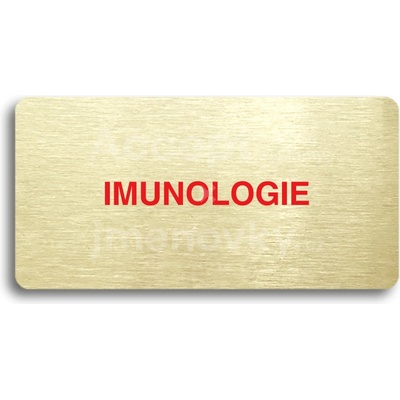 ACCEPT Piktogram IMUNOLOGIE - zlatá tabulka - barevný tisk bez rámečku