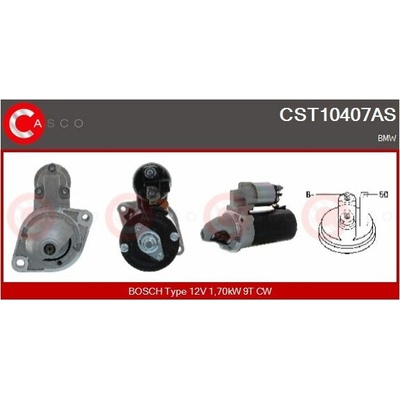 ROZRUSZNIK 12V 1.7KW CST10407AS