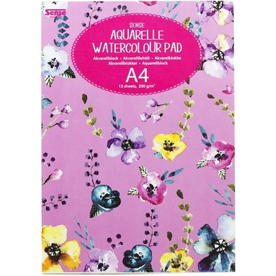 Sense Блокче за акварелни картини, Фантазия, 15 листа, 200 гр (28072)