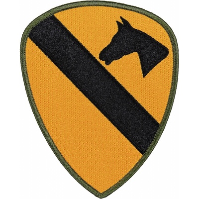 Nášivka textilná Fostex US 1st Cavalry Division - žltá-čierna
