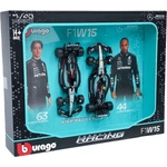 Bburago Комплект метални колички Bburago - Mercedes GP W15, F1, 1: 43, 2 броя (18-38115-PACK2)
