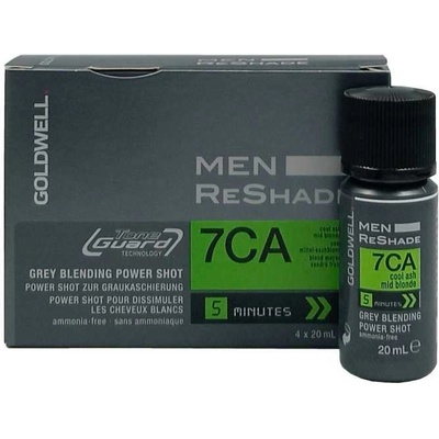 Goldwell Men Reshade 7CA - stredná popolavá blond 4 x 20 ml