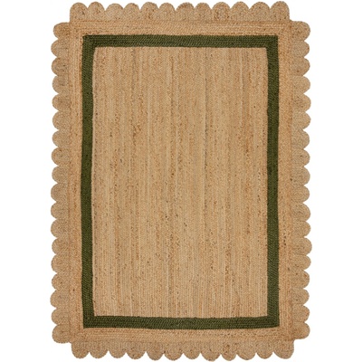 Flair Rugs Grace Jute Natural/Green Béžová